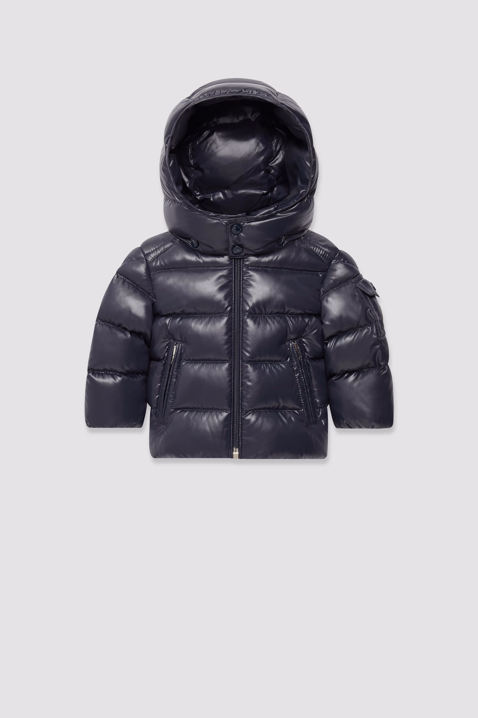 Doudoune à capuche Moncler Maya Baby Garçon Bleu Royal Moncler 0
